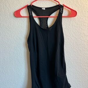 Old Navy Black Mesh Racerback Tank Top